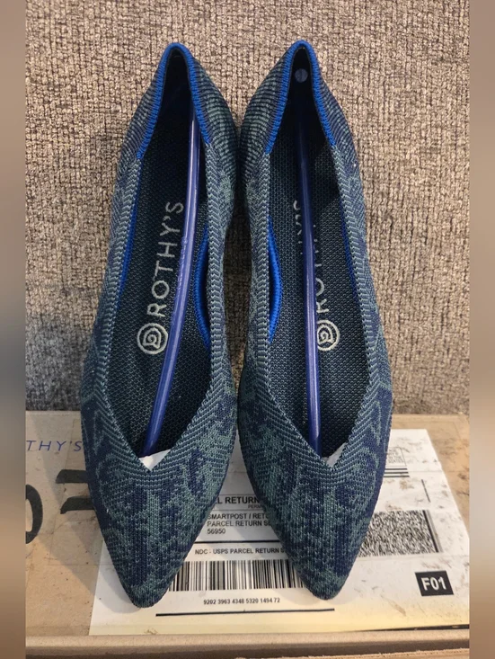 ROTHYS Emerald Blue Snake Pattern (US 6) - Picture 3 of 3